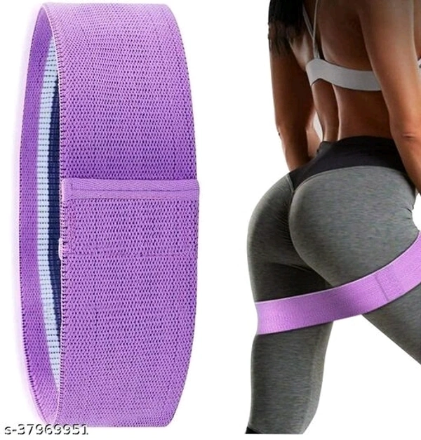 Resistance Band - Fabric Loop Hip Band for Women & Men for Hip, Legs, Stretching, Toning Workout. Mini Loop Booty Bands for Glutes, Squats Exercise Usable in-Home & Gym (Pink)