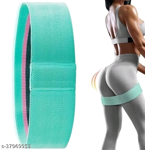 Resistance Band - Fabric Loop Hip Band for Women & Men for Hip, Legs, Stretching, Toning Workout. Mini Loop Booty Bands for Glutes, Squats Exercise Usable in-Home & Gym (Pink)