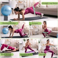 Resistance Band - Fabric Loop Hip Band for Women & Men for Hip, Legs, Stretching, Toning Workout. Mini Loop Booty Bands for Glutes, Squats Exercise Usable in-Home & Gym (3 Pcs Set)