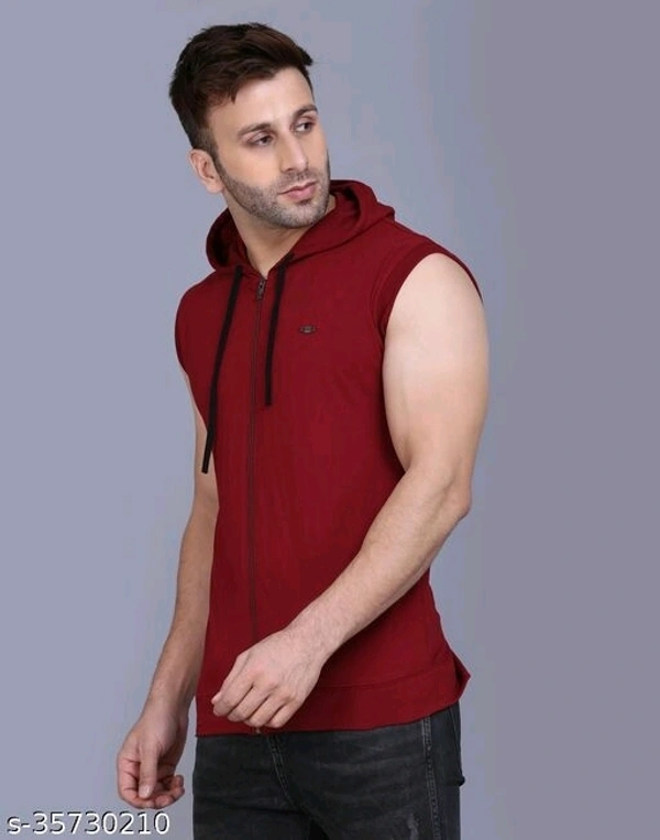 Men's Casual Hooded Tshirt - M
