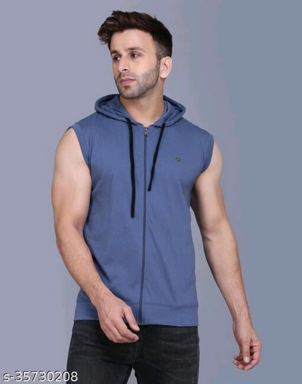 Men's Casual Hooded Tshirt - L
