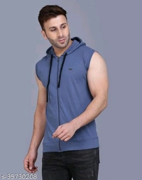 Men's Casual Hooded Tshirt - L