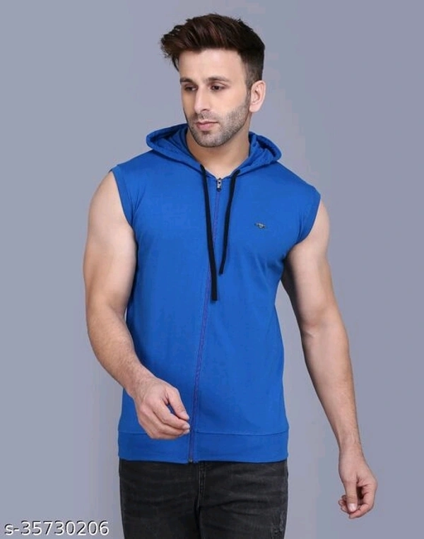 Men's Casual Hooded Tshirt - L