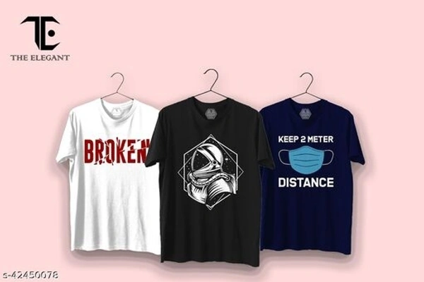 THE ELEGANT Mens Round Neck T shirt - XXL