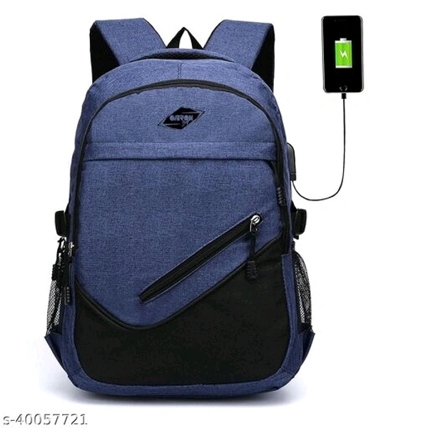  Laptop Backpack With USB Charging Port, Water Resistant with College Computer Bag for Men & Women (Dark Grey)