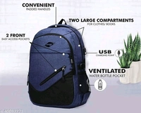  Laptop Backpack With USB Charging Port, Water Resistant with College Computer Bag for Men & Women (Dark Grey)