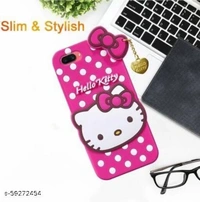 Unilord 3D Hello Kitty Case Compatible with Oppo A3s| Cartoon 3D Case Cover | Soft Silicone Rubber with Pendant | Gifted Item | Girls Cover |Pink