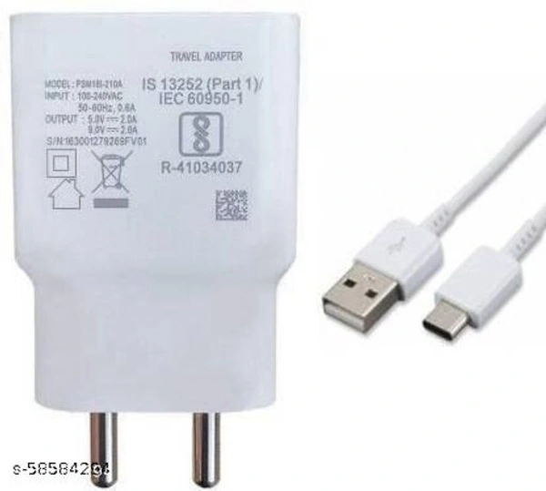 SANVRA 18 Watt Qualcomm Fast Charging Adapter with USB Type C Data Cable Compatible for Vivo Y30, Y50, Y51 3 A Mobile Charger with Detachable Cable 5 W 3 A Mobile Charger with Detachable Cable 3 W 2 A Mobile Charger with Detachable Cable  (White, Cable Included)