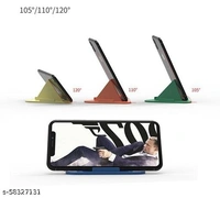 HABARIJI  Mobile Accessories Universal Portable Three-Sided Pyramid Shape Desktop/Table Mobile Holder Stand - Anti Slip, Multi Angle (Any Color)