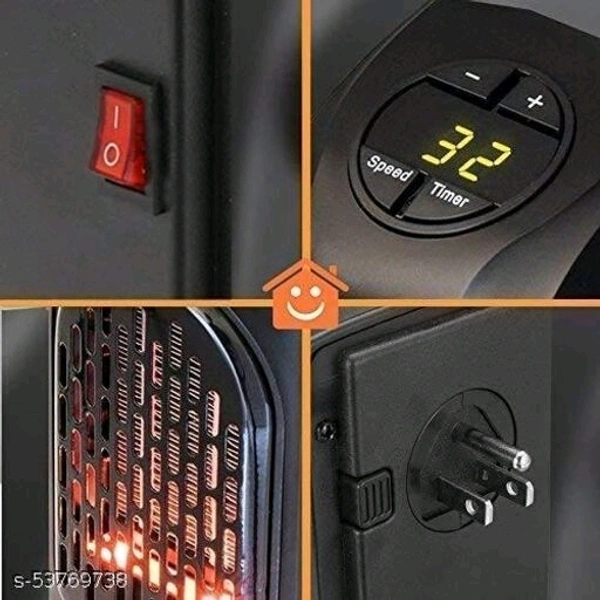 Electric Flame Heater Fan Air Warmer Fireplace Flame Heater
