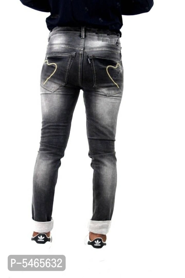 Men's Denim Black Jeans - 36