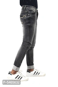 Men's Denim Black Jeans - 36