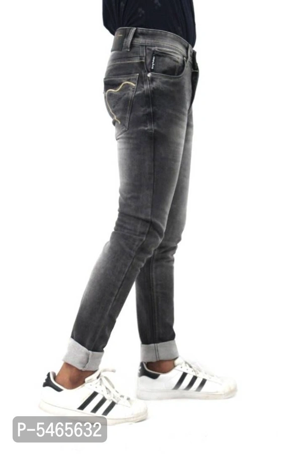 Men's Denim Black Jeans - 36
