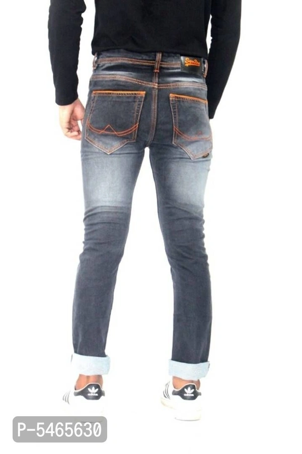 Men's Denim Black Jeans - 32