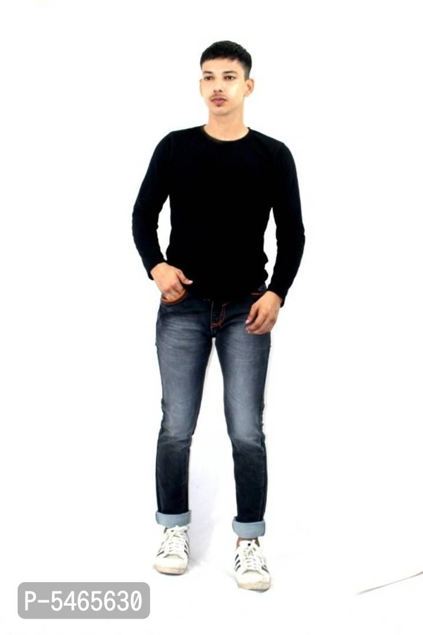 Men's Denim Black Jeans - 34