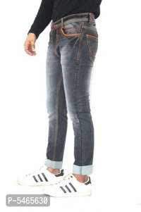 Men's Denim Black Jeans - 36