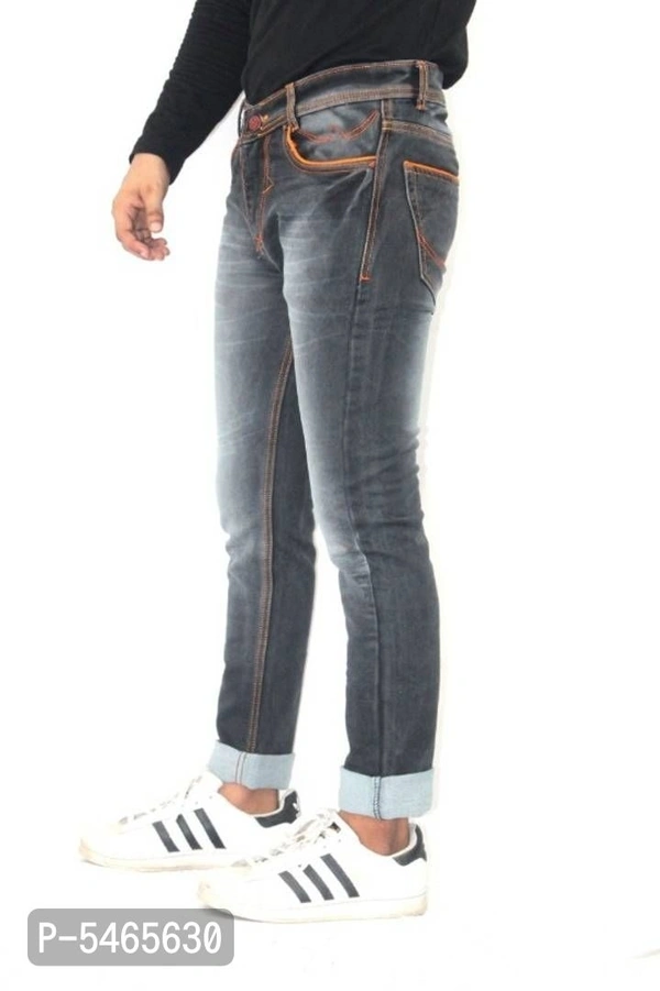 Men's Denim Black Jeans - 36