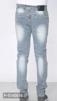 Men slim fit stretchable jeans- Grey - 30