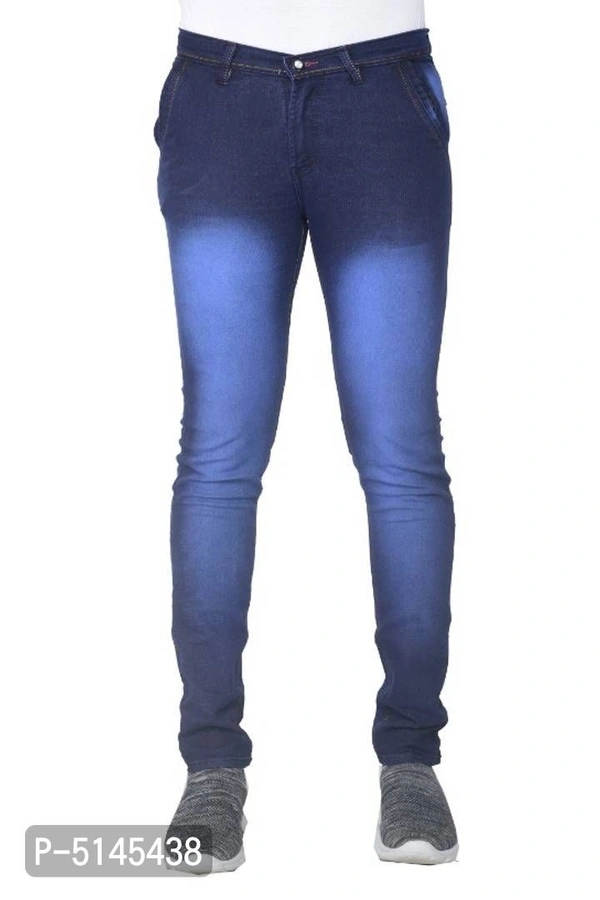 Men slim fit stretchable jeans- Deep Blue - 28