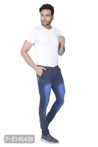 Men slim fit stretchable jeans- Deep Blue - 28
