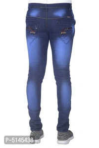 Men slim fit stretchable jeans- Deep Blue - 30