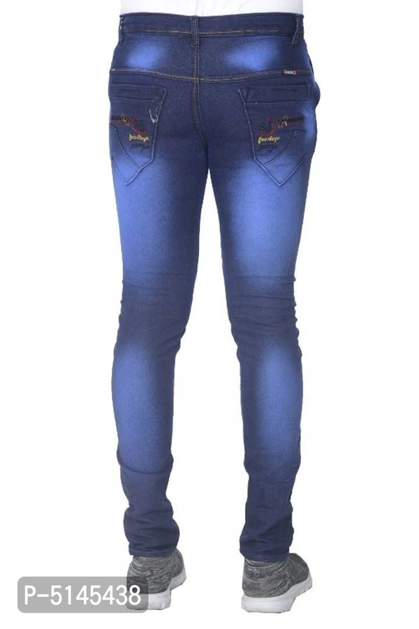 Men slim fit stretchable jeans- Deep Blue - 30