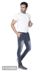 Men slim fit stretchable jeans- BLACK - 28