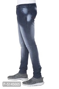 Men slim fit stretchable jeans- BLACK - 28