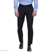 Inspire Pack Of 2 Formal Trousers (Black & Blue) - 28