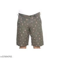 Twin Greens Men's Printed cotton shorts Casuals - 30