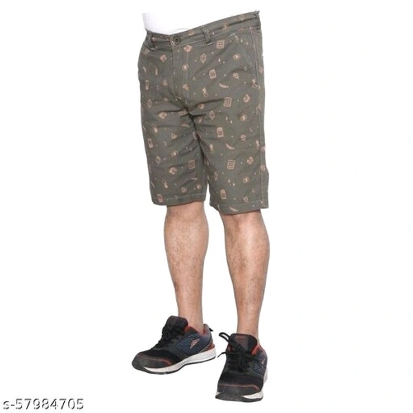Twin Greens Men's Printed cotton shorts Casuals - 36