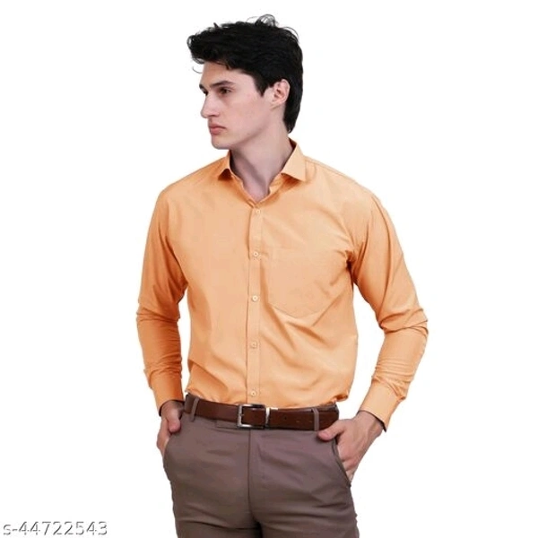 APPEL TOUCH Formal ORANGE Full Sleeves Shirt - 3XL