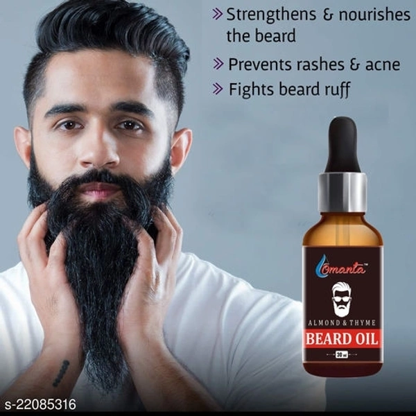Omanta Almond Beard Growth Oil- For Stimulating fast Beard Growth Hair Oil  (30 ml)