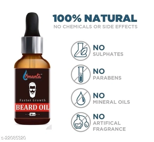 Omanta Almond Beard Growth Oil- For Stimulating fast Beard Growth Hair Oil  (30 ml)