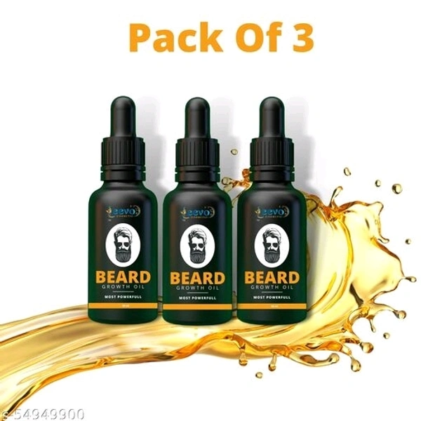 Leevo Beard Growth Oil (Pack of 3)