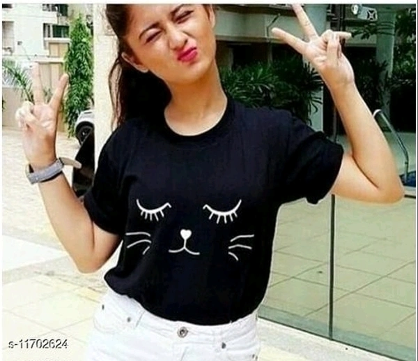 Fancy Women Cotton Tshirt - S