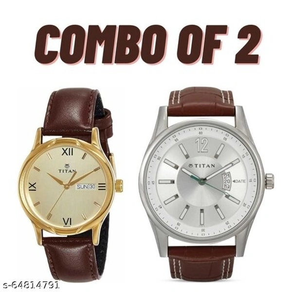 Men's Analog Watches - Combo of 2
