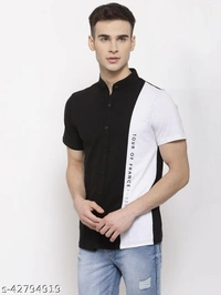 KAY DEE Printed Colorblock Casual Shirt For Mens - M