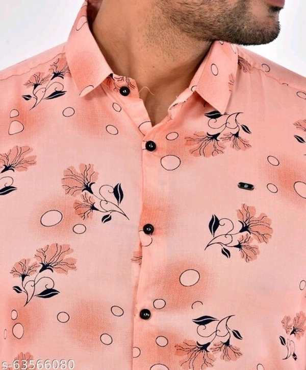 Full Sleeves Printed Floral Causal Shirt - M