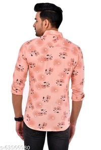 Full Sleeves Printed Floral Causal Shirt - XL