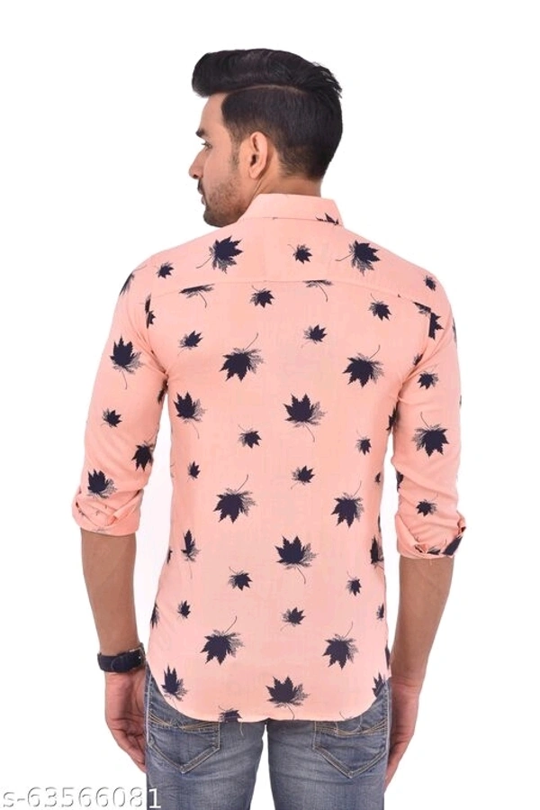 Full Sleeves Printed Floral Causal Shirt - XL