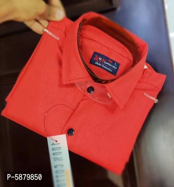 Men's Cotton Blend Casual Shirt - S