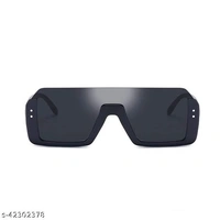 Adhvik Unisex Black Color Square Half Rim Sunglass Inspired from Shahid Kapoor and Sahil Khan Sunglasses