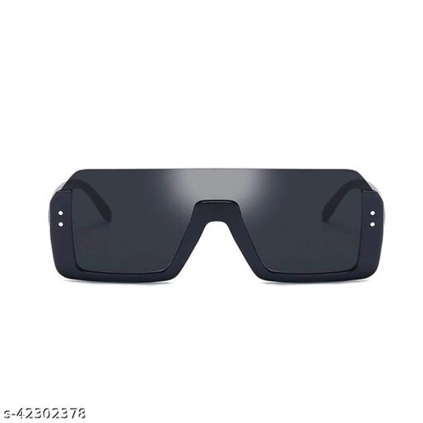 Adhvik Unisex Black Color Square Half Rim Sunglass Inspired from Shahid Kapoor and Sahil Khan Sunglasses