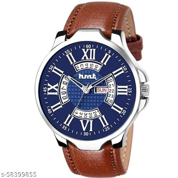 Hmtl Mens Day n Date Analoge Watches