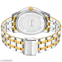 EHMT HM-336-SILVER DAY AND DATE ANALOG WATCH FOR MEN.