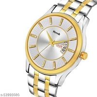 EHMT HM-336-SILVER DAY AND DATE ANALOG WATCH FOR MEN.