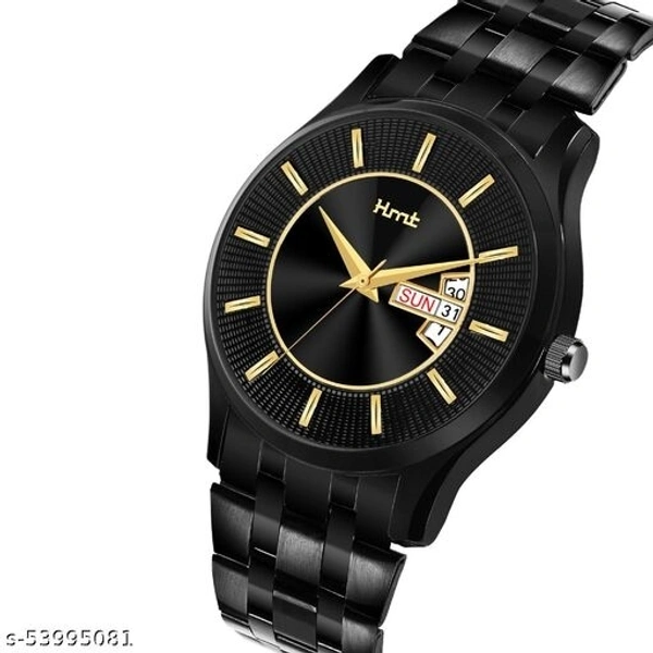 EHMT HM-336-BLACK DAY AND DATE ANALOG WATCH FOR MEN.