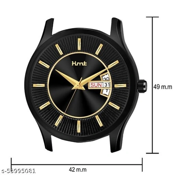 EHMT HM-336-BLACK DAY AND DATE ANALOG WATCH FOR MEN.