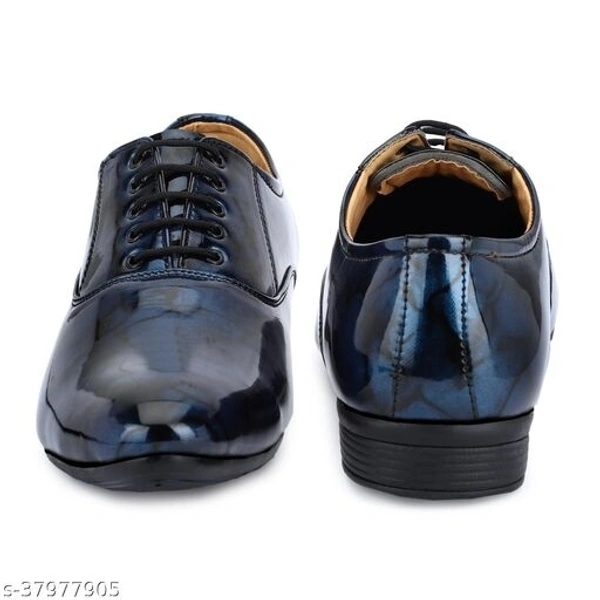 PAYGOOD Men's Red Partywear Patent Lace up Formal Shoe - 9